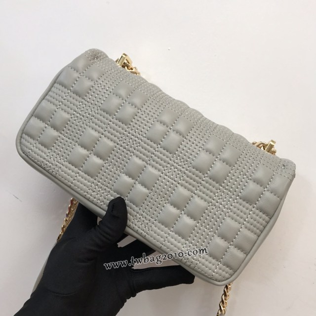 Burberry專門店新款羊皮小號TB蘿拉包 巴寶莉絎縫品牌格紋鏈條單肩挎背女包 yxb1536